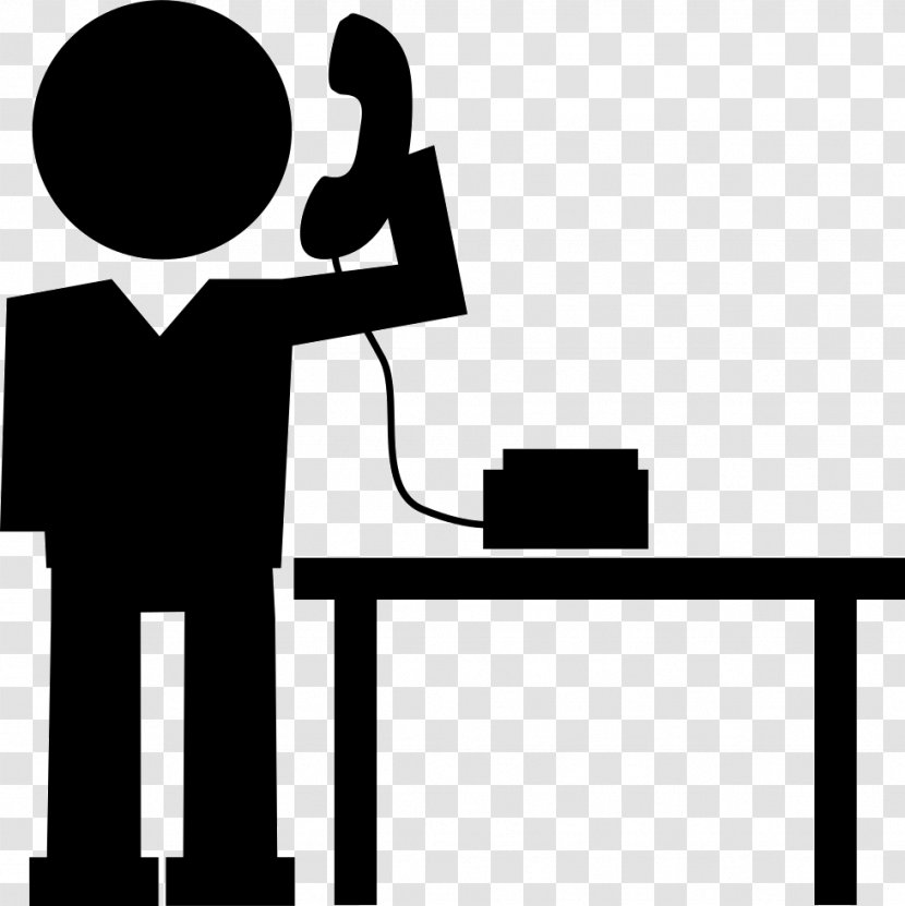 Telephone Call Business System Clip Art - Standing - Vector Transparent PNG