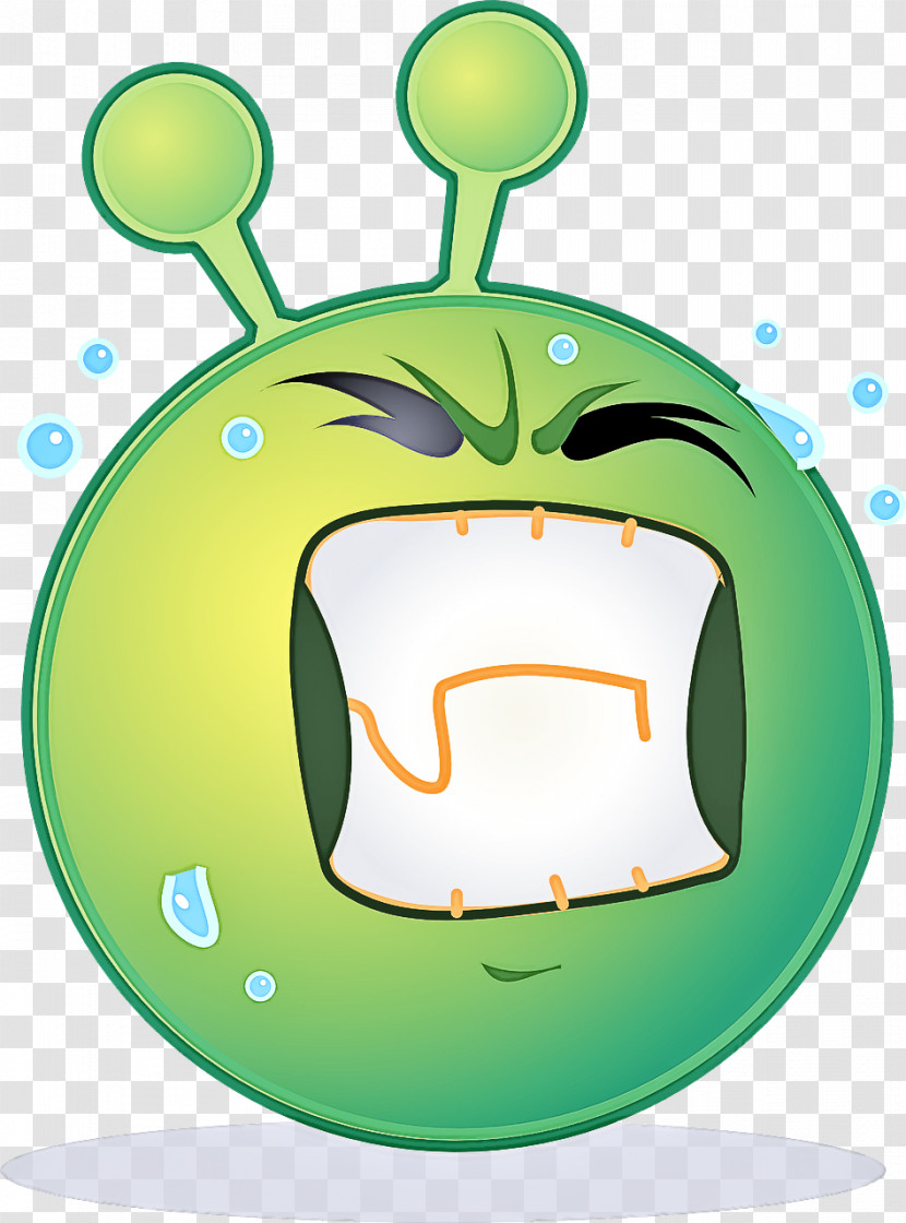 Green Cartoon Smile Transparent PNG