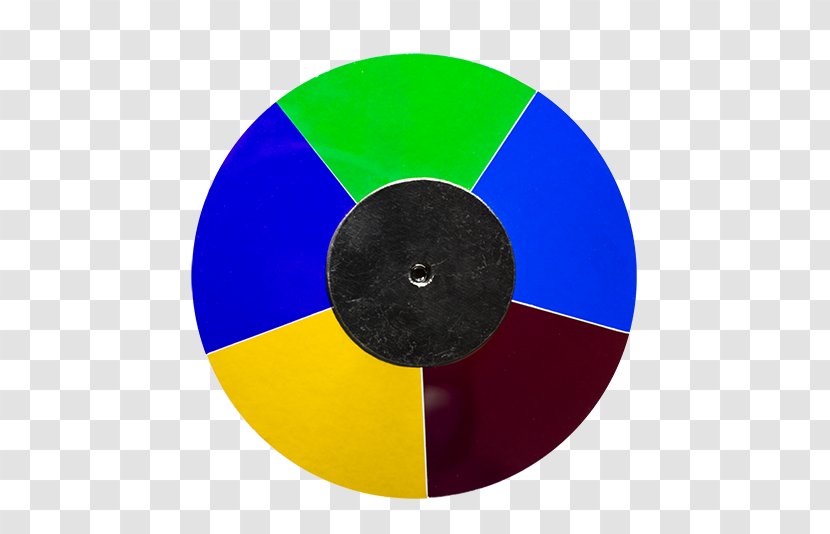 Color Wheel Yellow Temperature Blue - Compact Disc Transparent PNG