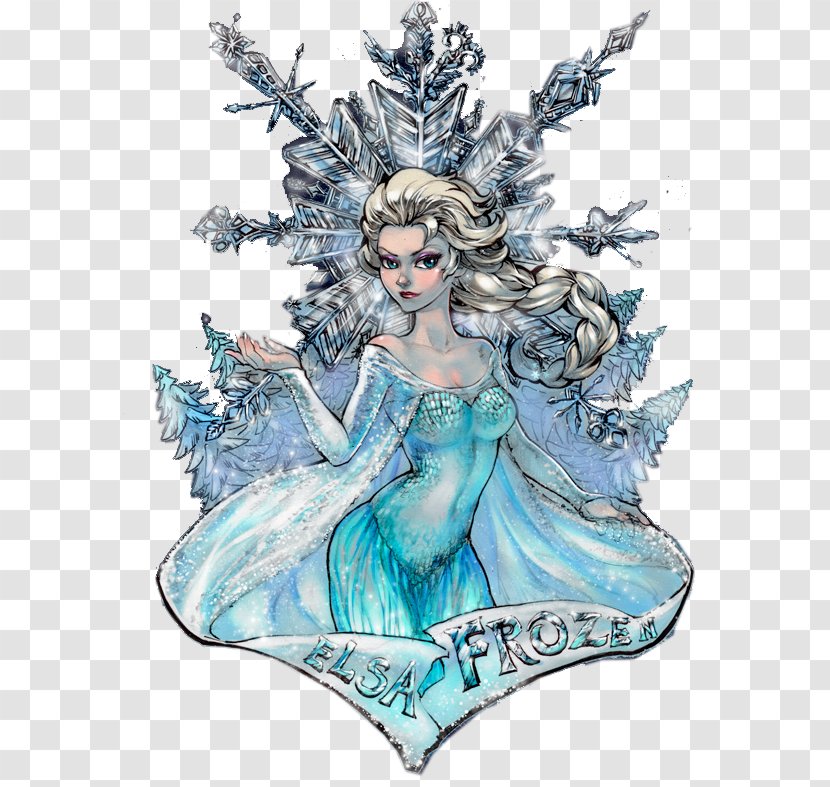 The Snow Queen Elsa - Art - Ice And Transparent PNG