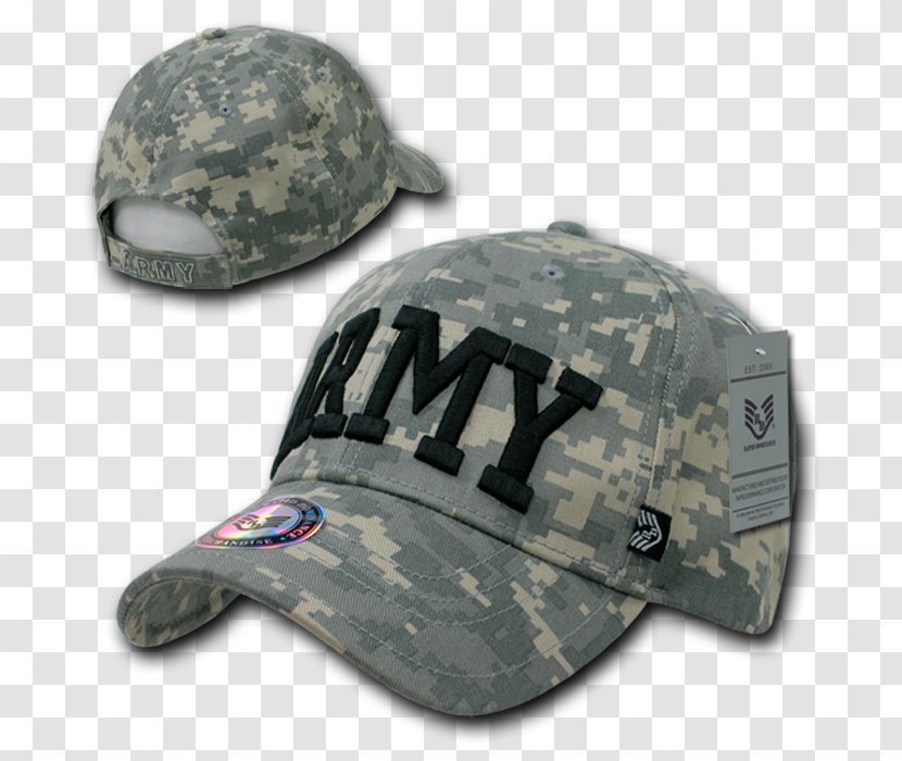 Baseball Cap Military United States Army Combat Uniform - Universal Camouflage Pattern Transparent PNG