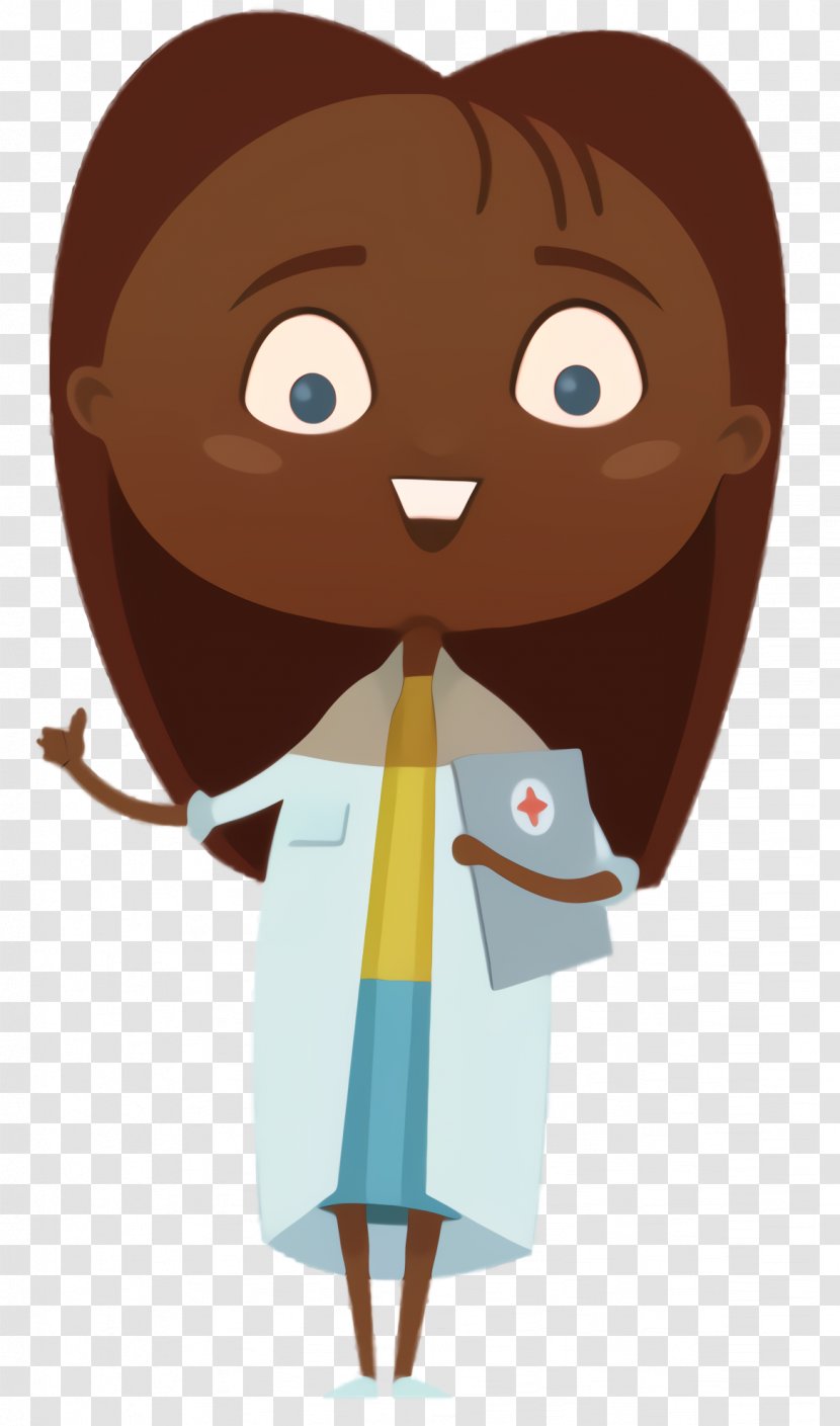 Hair Cartoon - Character - Brown Animation Transparent PNG