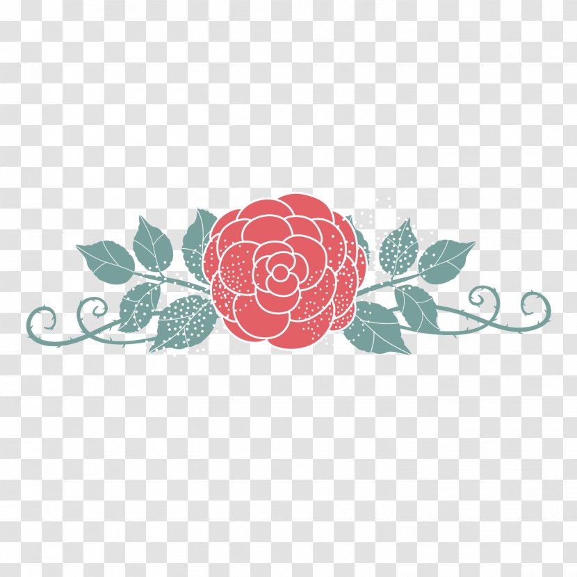 Red Flower Adobe Illustrator - Visual Arts - Flowers Transparent PNG