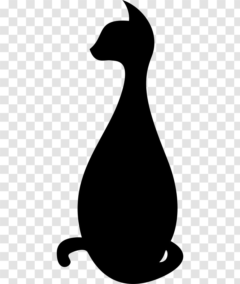 Duck Cat Kitten Silhouette Clip Art - Beak - Logical Transparent PNG