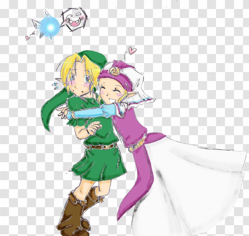 Link Impa The Legend Of Zelda Artist - Watercolor Transparent PNG