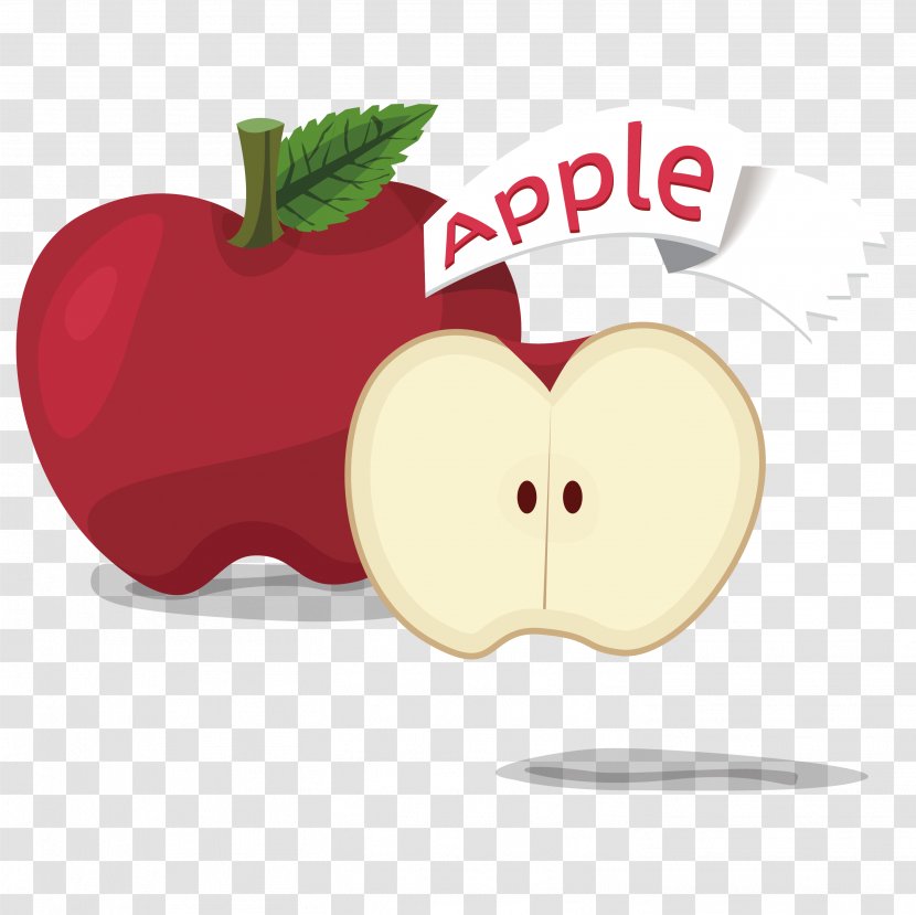 Apple Fruit Cartoon - Designer - Ripe Apples Transparent PNG