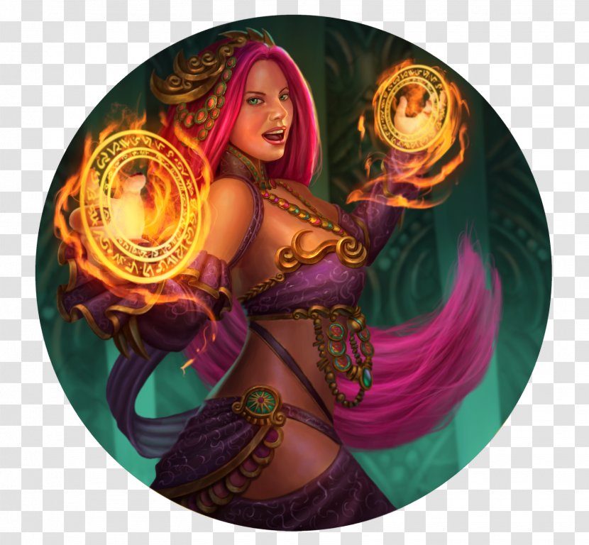 Smite Art Game PlayStation 4 Drawing - Magenta - Enchantress Transparent PNG