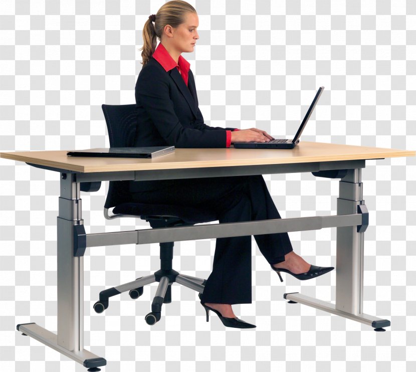 Sit-stand Desk Standing Sitting - At Transparent PNG