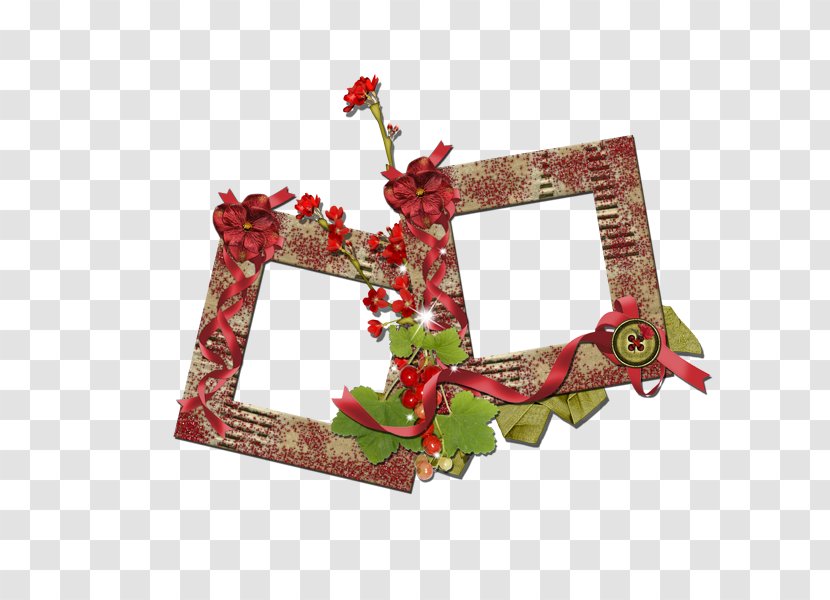 Christmas Ornament Rectangle Pattern - Button Frame Transparent PNG
