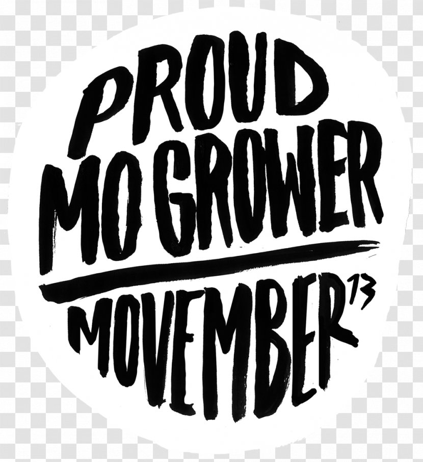 Movember Moustache Logo Brand Font - Text - White Transparent PNG