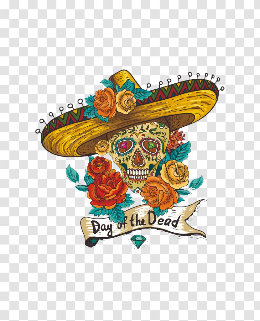 Calavera Day Of The Dead Skull Stock Photography - Shutterstock - Terrible Devil Transparent PNG