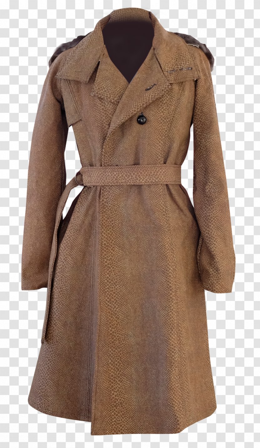 Trench Coat Overcoat Jacket Lining - Mink Transparent PNG