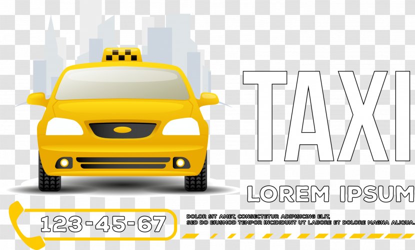Taxicabs Of The United States Poster Illustration - Spenge - Yellow Taxi Transparent PNG