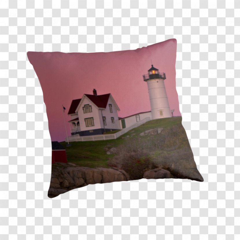 Cape Neddick Light Throw Pillows Cushion Lighthouse - Pillow - Sky Sunset Transparent PNG