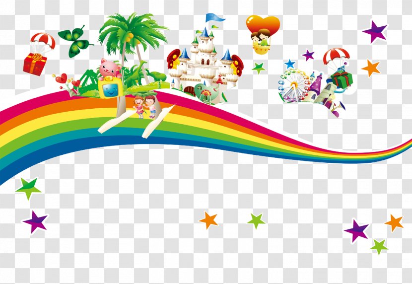 Poster Clip Art - Flower - Rainbow Castle Transparent PNG