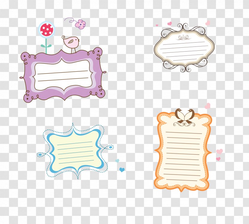 Cartoon - Tree - Sticker Notes Transparent PNG