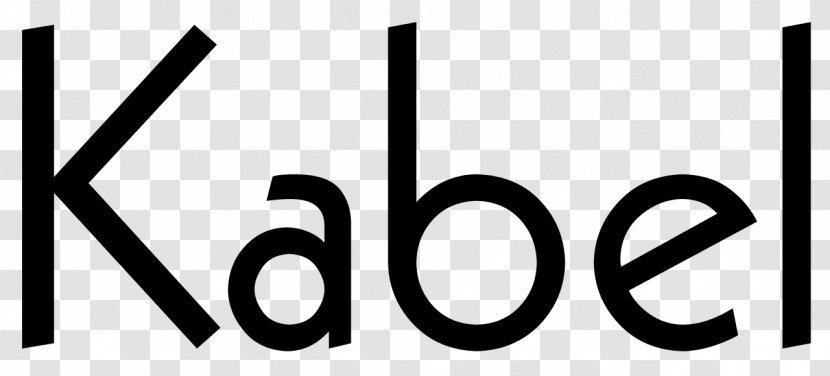 Kabel Typeface Typography Futura Font - Monochrome Transparent PNG