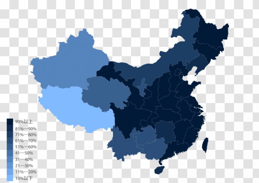China Vector Map - Chinese Dragon - Characteristics Transparent PNG