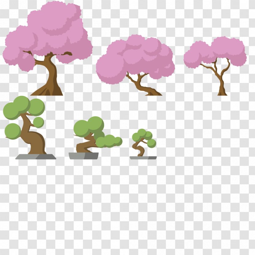 Tree Cherry Blossom Plant Game 2D Computer Graphics - Bonsai - Sakura Transparent PNG