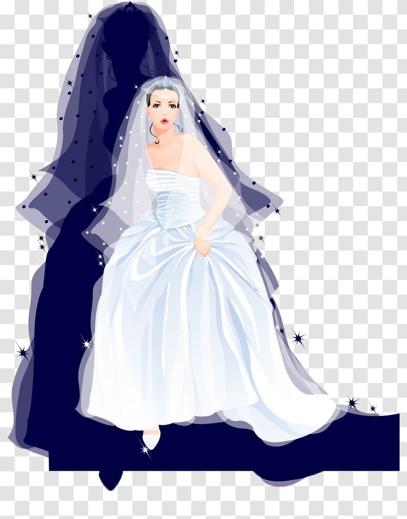 Wedding Dress White Bride - Tree Transparent PNG