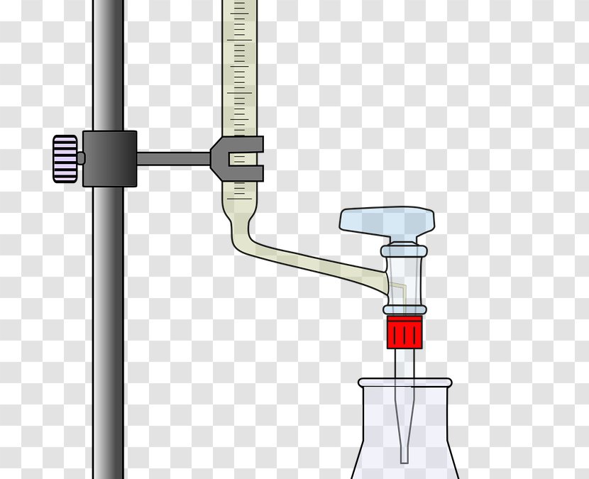 Titration Burette Beaker Neutralization Clip Art - Redox Transparent PNG