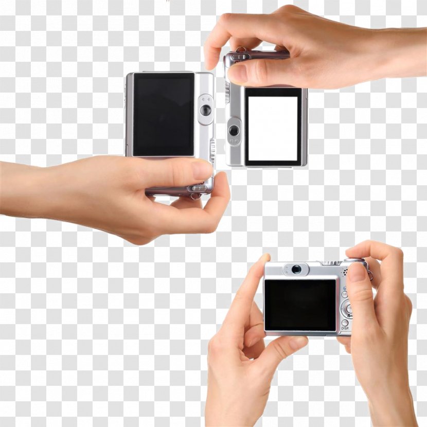 Digital Camera Photography Hand - Gadget - Take The Camera's Various Gestures Transparent PNG