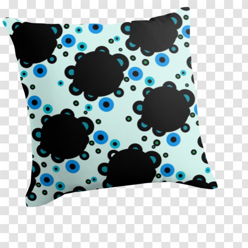 Polka Dot Cushion Throw Pillows - Blue - Pillow Transparent PNG