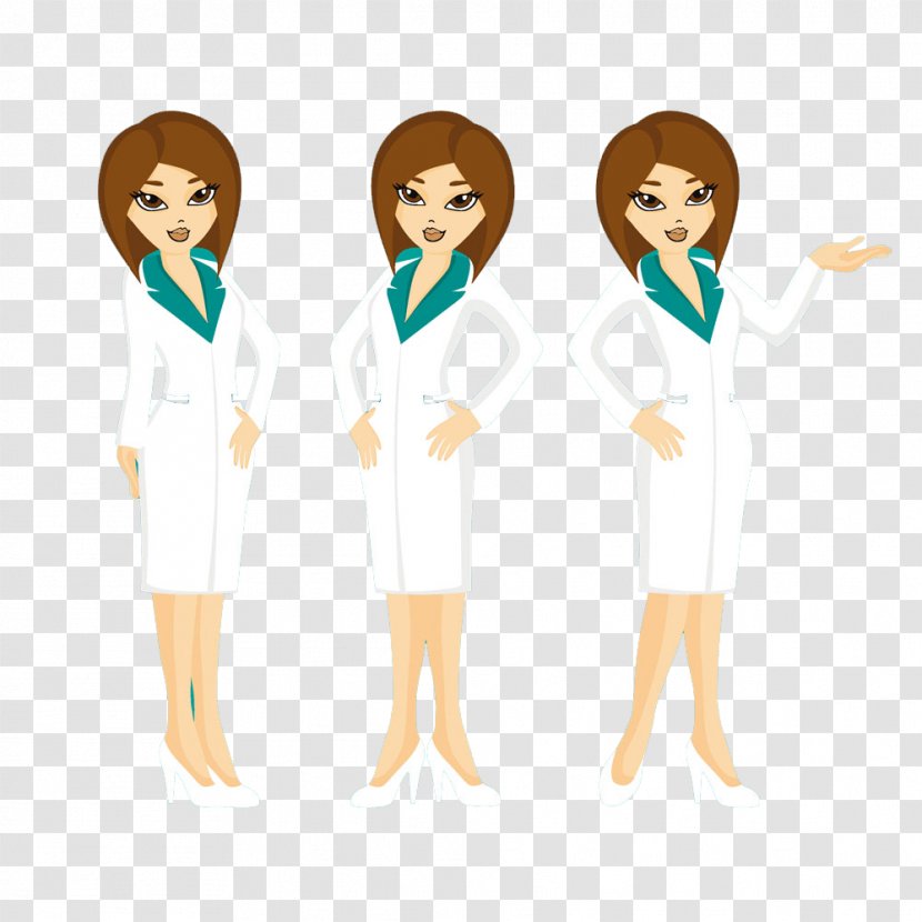 Physician Euclidean Vector - Fictional Character - Three Doctors Posture Beauty Buckle Creative HD Free Transparent PNG