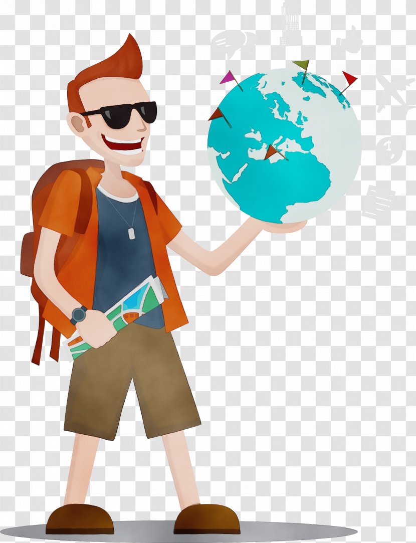 Travel Globe - Masters Degree - Fictional Character Art Transparent PNG