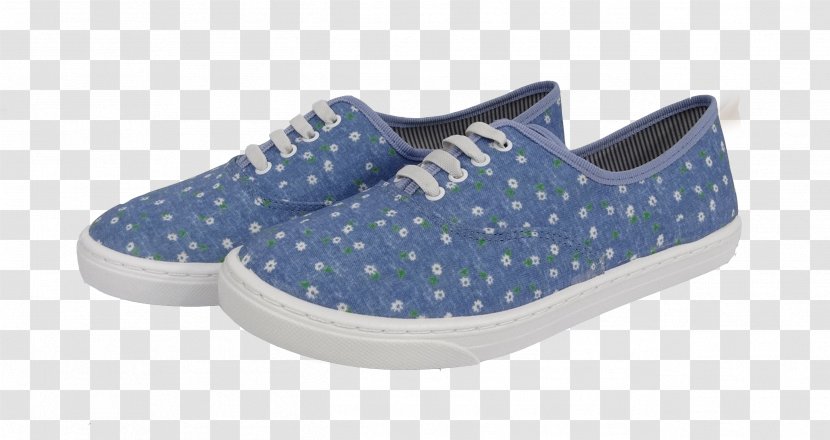 Sneakers Slip-on Shoe Cobalt Blue Pattern - Outdoor - Floral Azul Transparent PNG