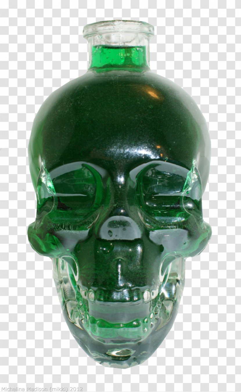 Glass Bottle Bone - Green Fire Transparent PNG