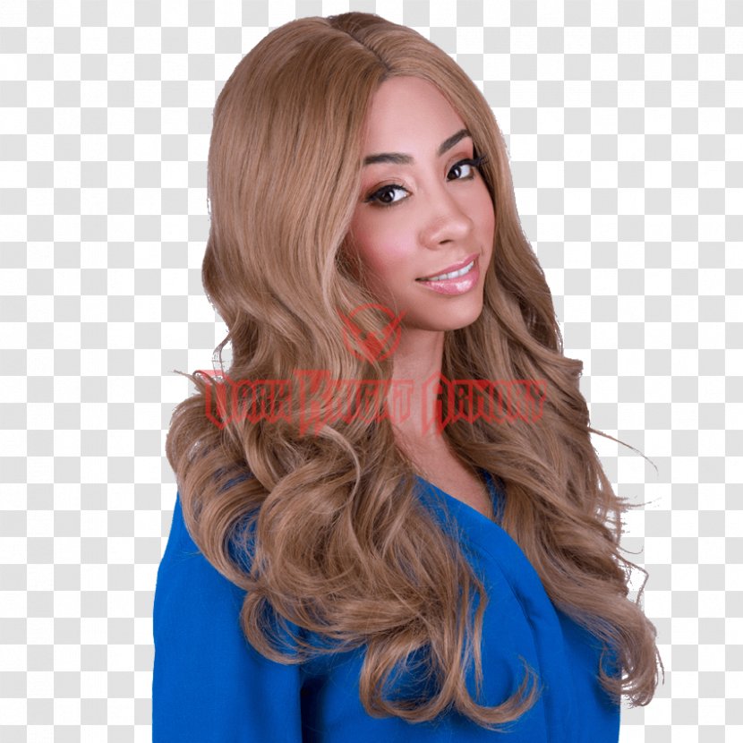 Blond Lace Wig Hair - Brown Transparent PNG