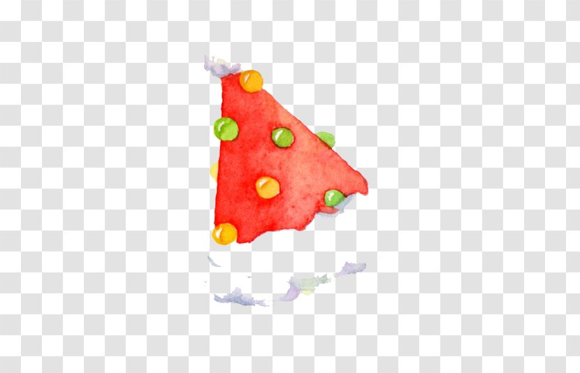 Watercolor Painting Christmas Hat - Designer Transparent PNG