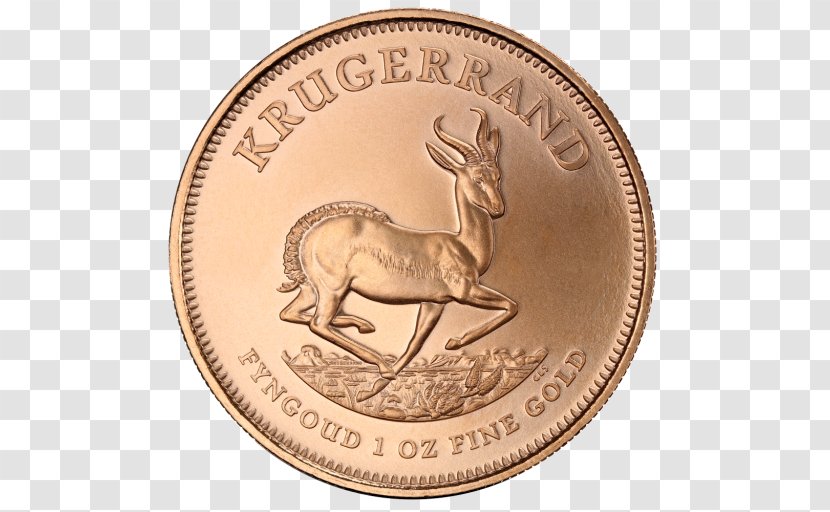 Krugerrand Gold Coin Bullion - Nickel Transparent PNG