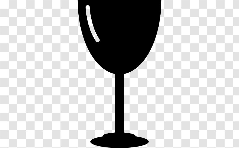 Wine Glass Bottle Clip Art - Black And White Transparent PNG