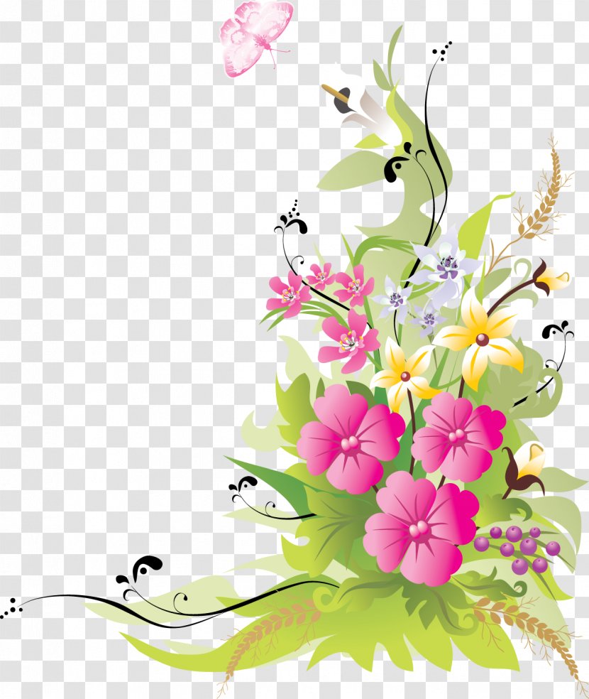 Graphic Design Flower - Floral - Three-dimensional Flowers Transparent PNG