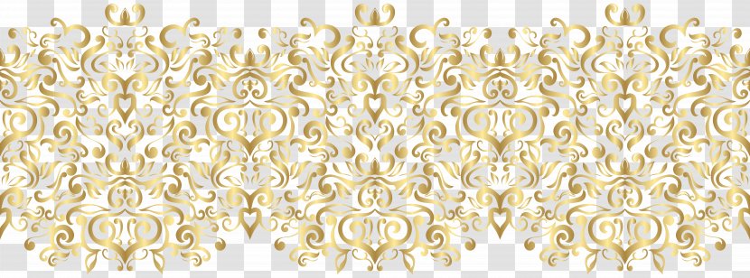 Gold Chemical Element Clip Art - Flower - Border Transparent PNG