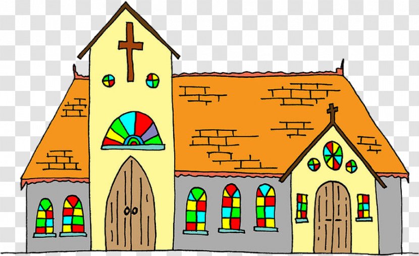 Drawing Cartoon Church - House Transparent PNG
