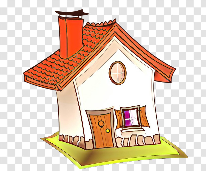 Cartoon House Roof Home Cottage Transparent PNG