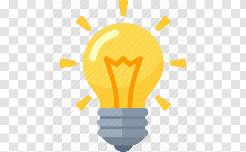 Incandescent Light Bulb ICO Icon - Lighting - Idea Clipart Transparent PNG