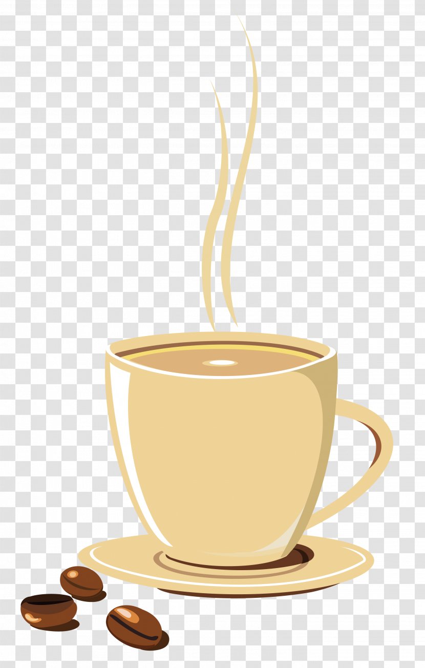 Coffee Tea Espresso Milk - Serveware - Сroissant Transparent PNG