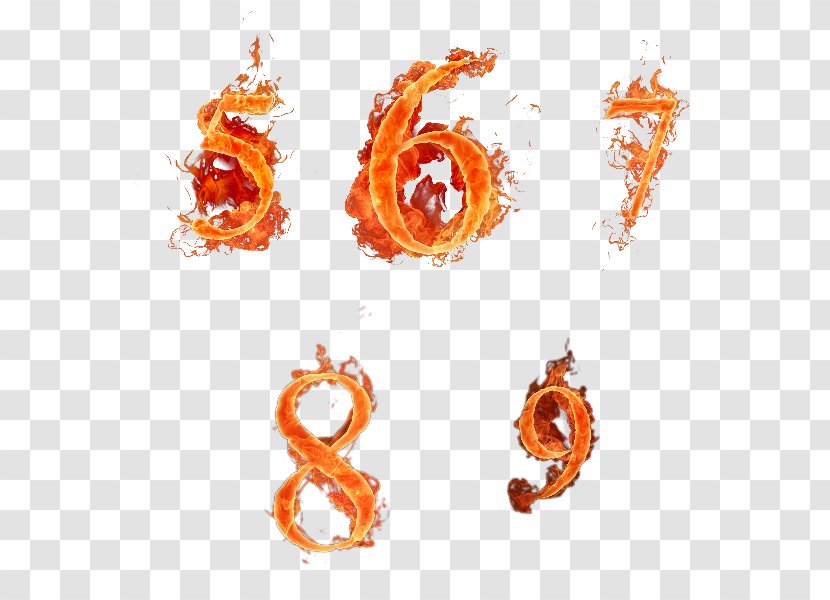 Fire Numerical Digit Flame Alphabet Transparent PNG