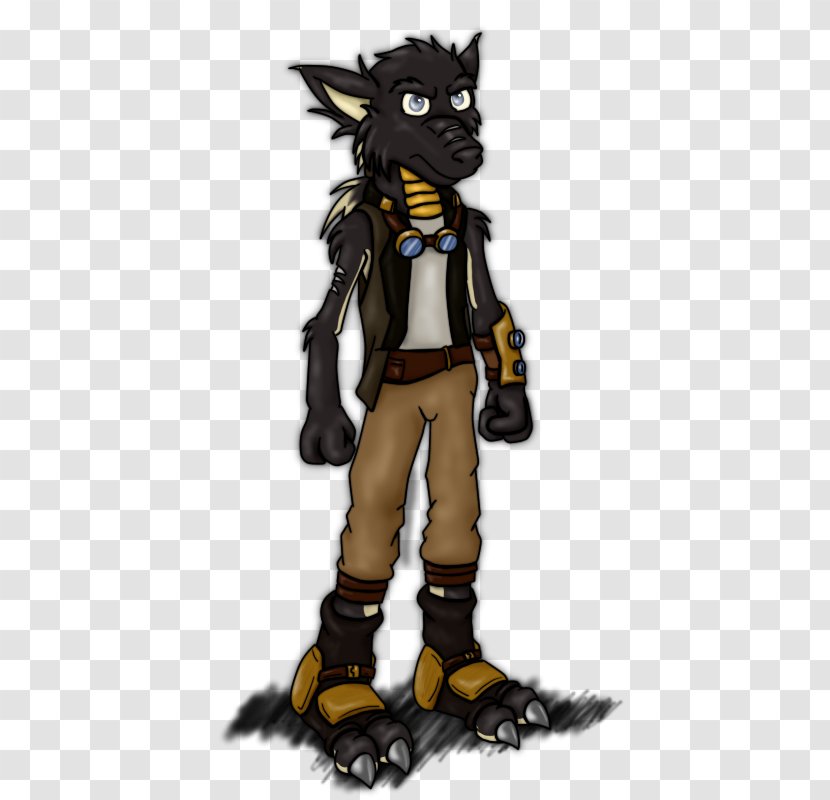 Werewolf Steampunk Drawing Gray Wolf Cat - Furry Transparent PNG