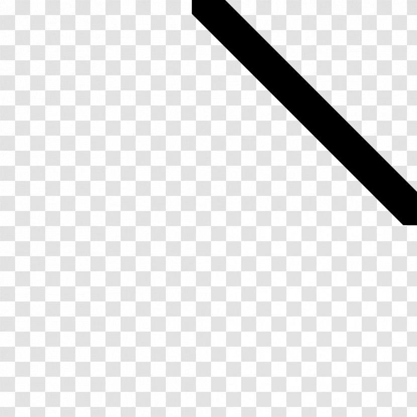 Line Angle White Font - Black Transparent PNG