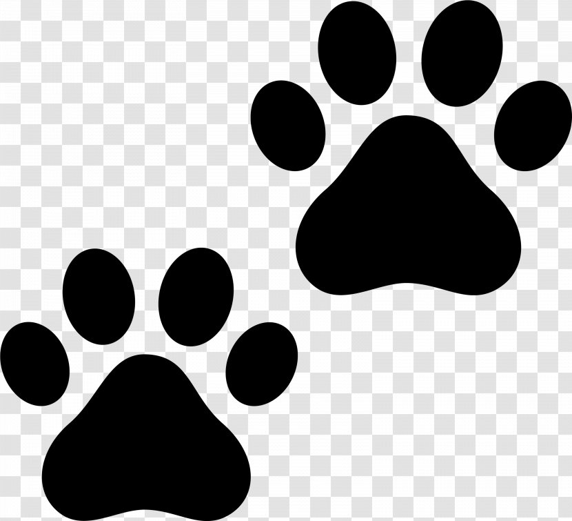 Paw Snout Font Black-and-white - Blackandwhite Transparent PNG
