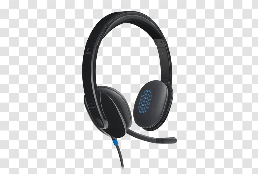 Headphones Microphone Logitech Amazon.com Audio - Plug And Play - Stereo Model Transparent PNG