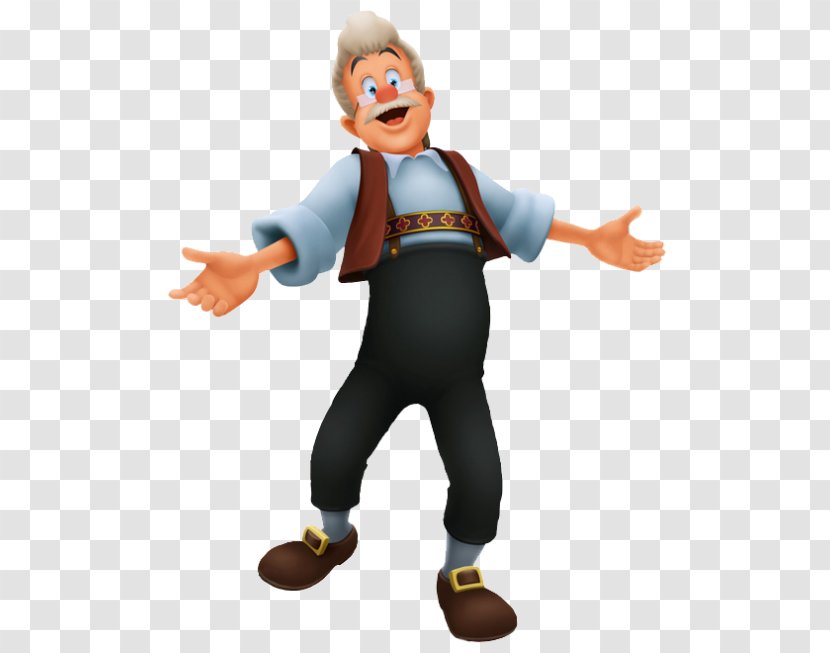 Kingdom Hearts 3D: Dream Drop Distance Geppetto Jiminy Cricket The Fairy With Turquoise Hair Pinocchio - Costume - 3D Villain Transparent PNG