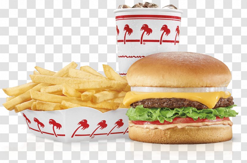 Hamburger Cheeseburger Milkshake French Fries In-N-Out Burger - Meal - Food Menu Best Transparent PNG