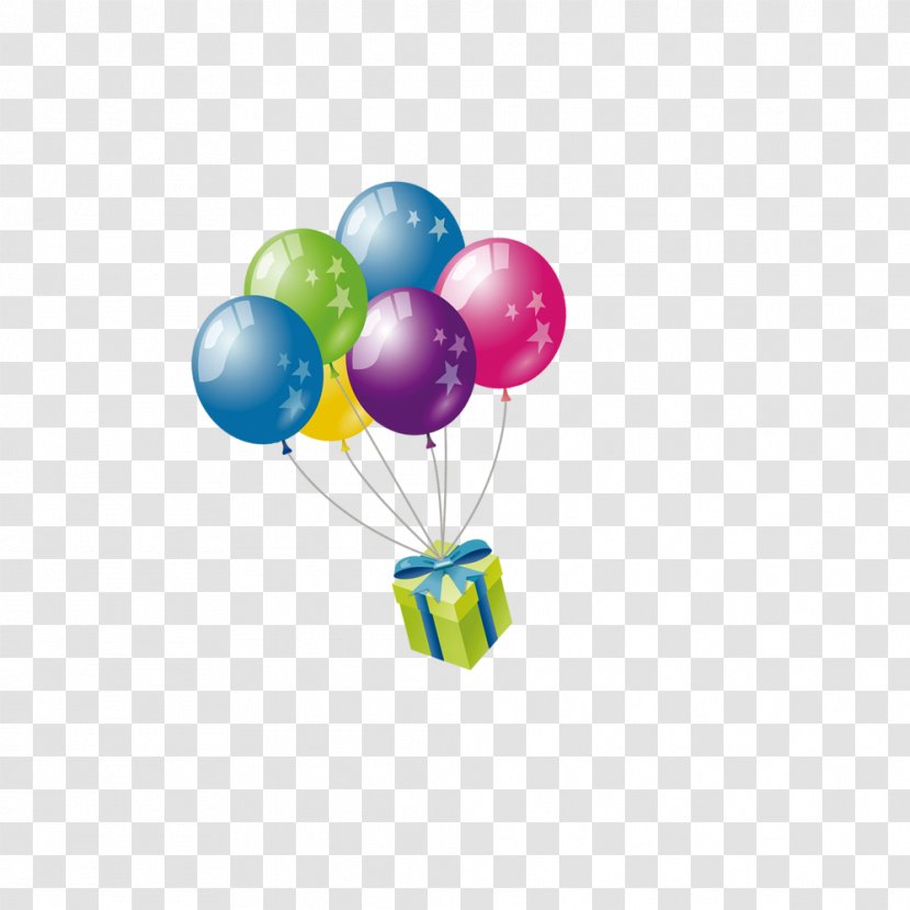 Balloon Birthday Gift - G Suite - Colored Balloons Transparent PNG