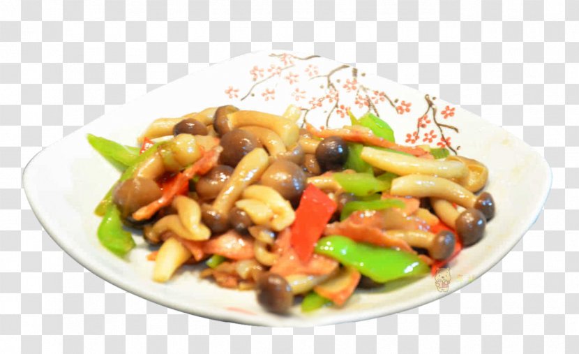 Moo Goo Gai Pan Bacon Kung Pao Chicken Sweet And Sour Vegetarian Cuisine - Crab Flavor Mushrooms Transparent PNG